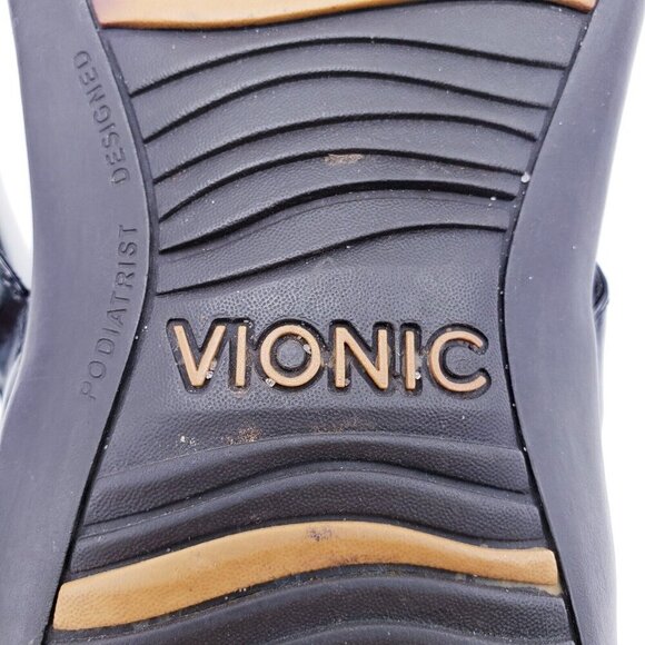 Vionic Womens Size 11 Cassie Flip Flop Sandal  Arch Comfort Bow Orthoheel Black - Picture 9 of 9